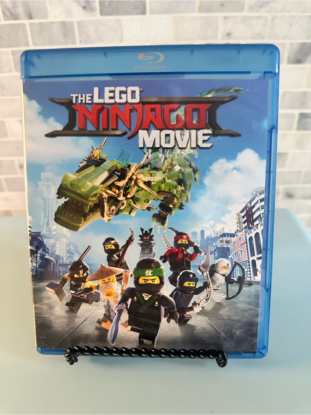 Lego Ninjago Movie Blu-ray Case in Blue with Multicolor Cover Art